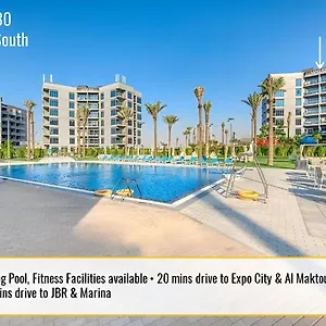 Budget-friendly 2bd Near Expo With A Huge Pool شقة